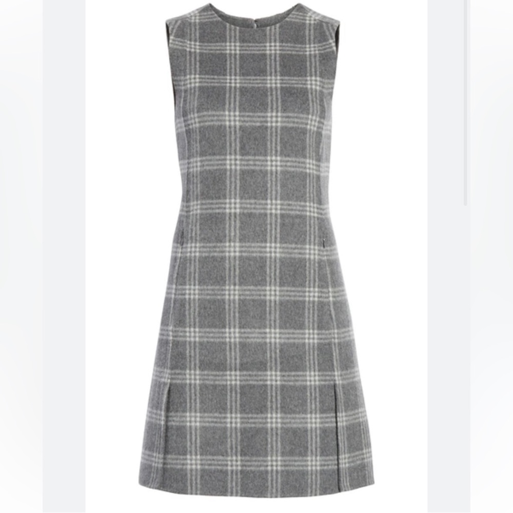 Theory Vent Front Shift Wool Dress Size 2